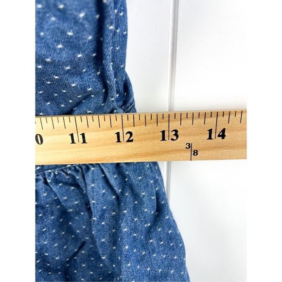 Free People Polka Dot Denim Bustier Mini Dress PLL Size S - Picture 7 of 16